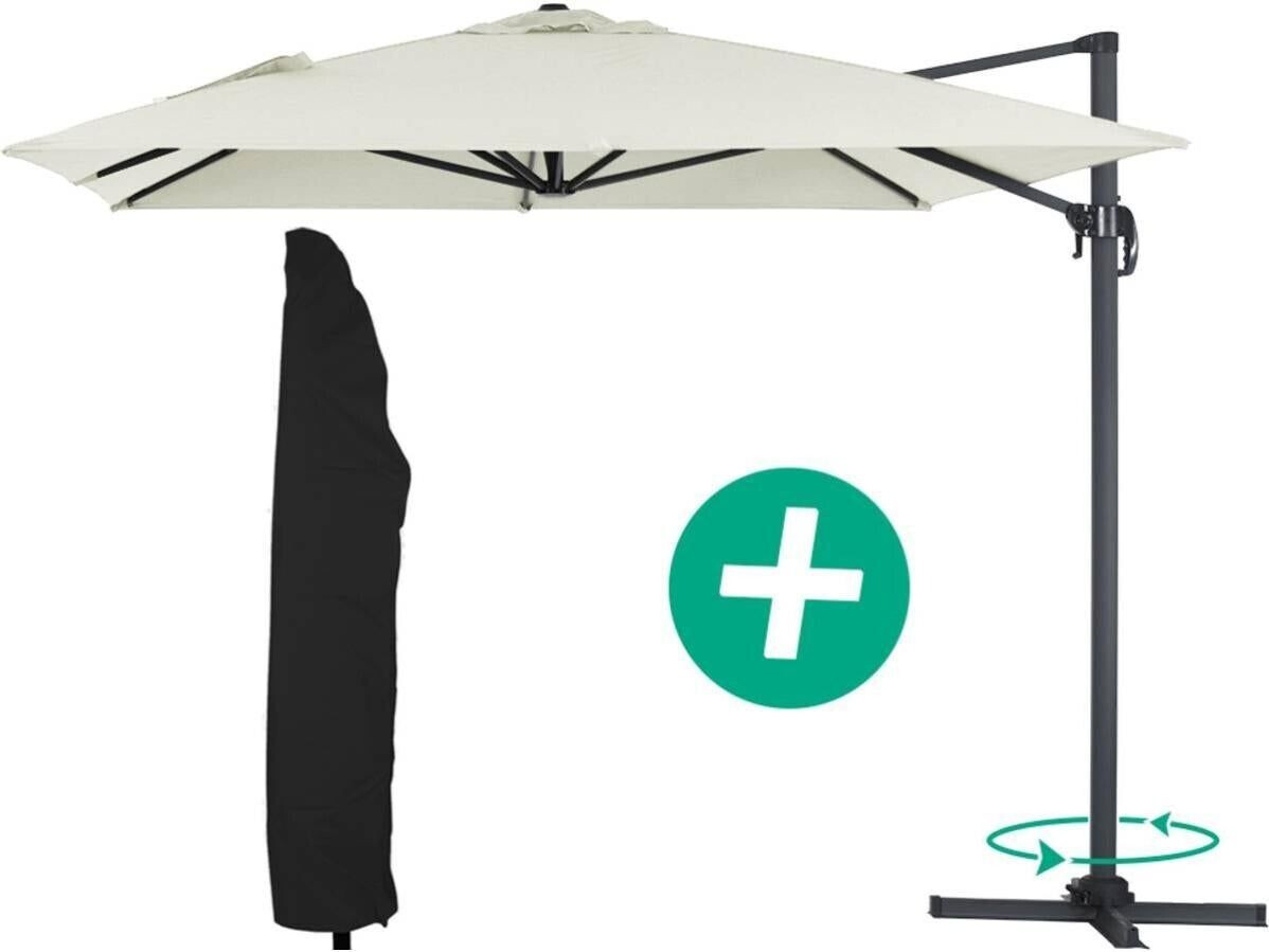 Habitat et Jardin Sun 4 300 x 400 cm écru avec housse de protection