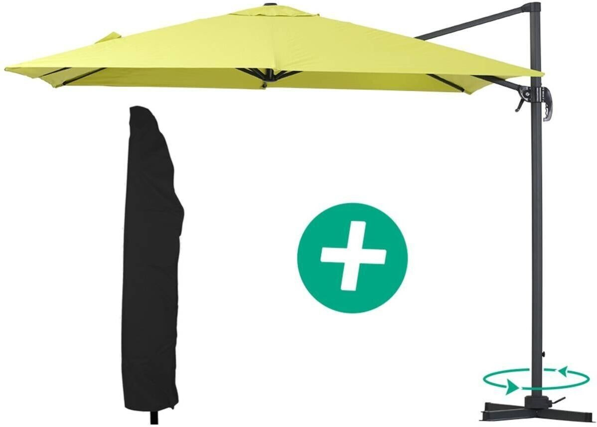Habitat et Jardin Sun 3 300 x 300 cm vert avec housse de protection