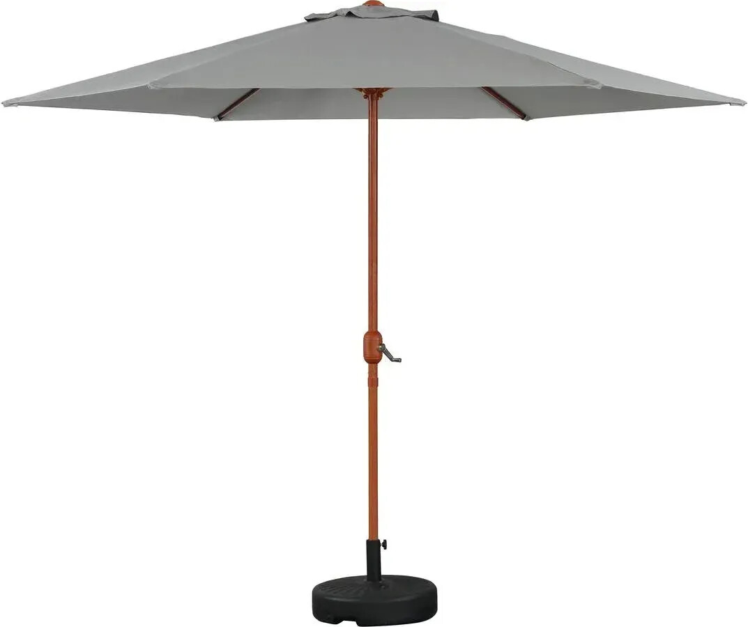 Habitat et Jardin Luz 300 cm gris avec pied à lester