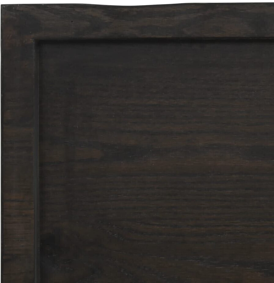Photos - Dining Table VidaXL Table top dark gray 200x50x6 cm solid oak treated wood 