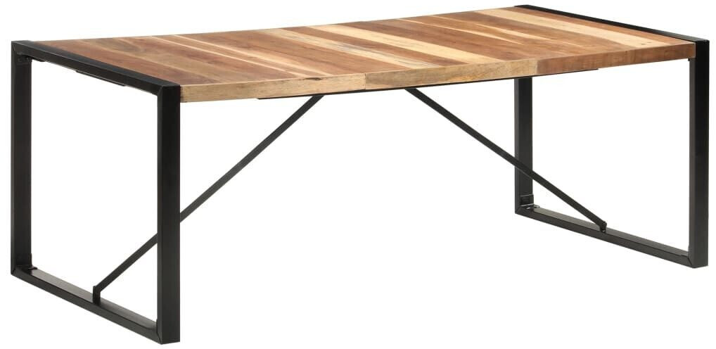 vidaXL Dining table 200x100x75 cm solid wood with rosewood finish