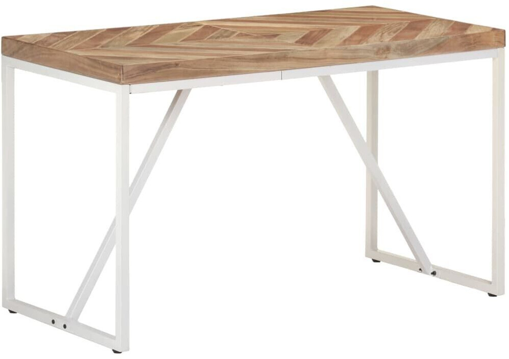 vidaXL Dining table 120x60x76 cm solid acacia and mango wood