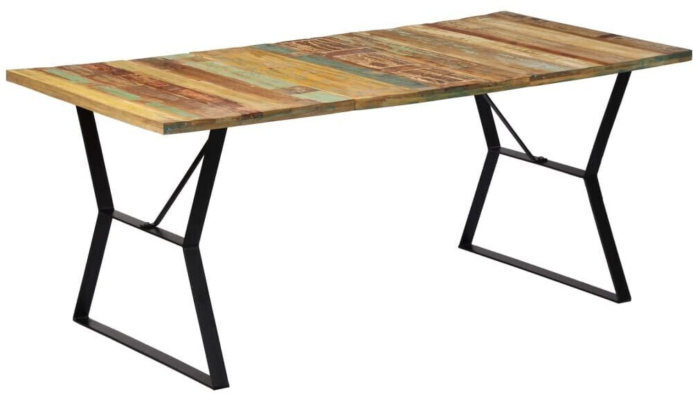 vidaXL Dining table 180x90x76 cm reclaimed solid wood
