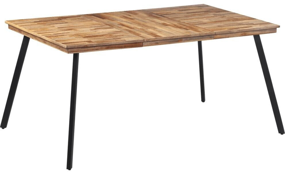 vidaXL Dining table 169x98.5x76 cm solid teak wood