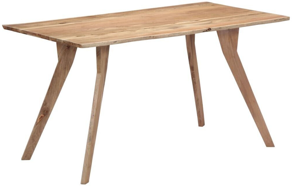 vidaXL Dining table 140 x 80 x 76 cm solid acacia wood