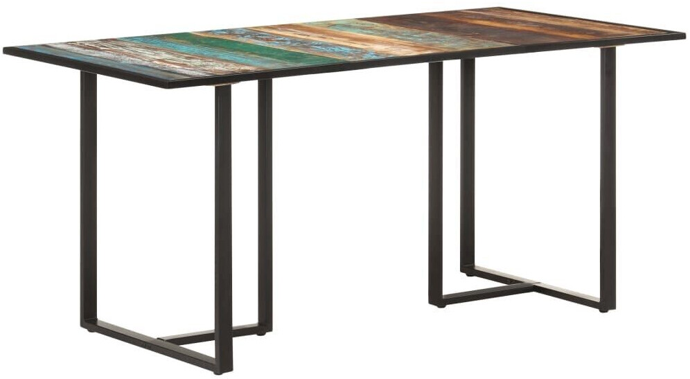 vidaXL Dining table 160 cm reclaimed solid wood