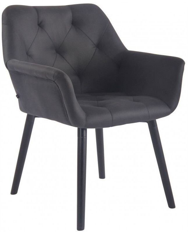 CLP Dining room chair Cassidy vintage faux leather black - black