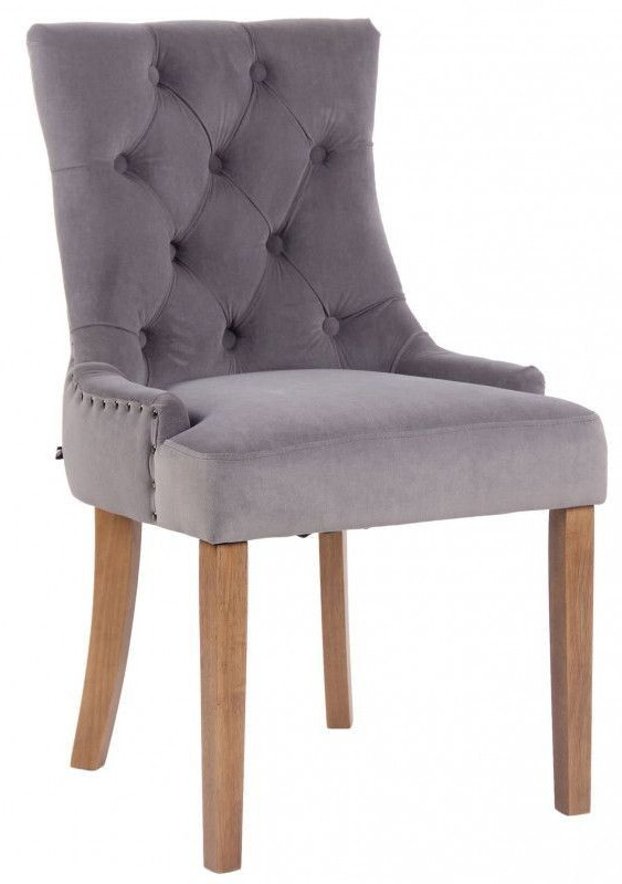 CLP Dining room chair Aberdeen velvet antique light - gray