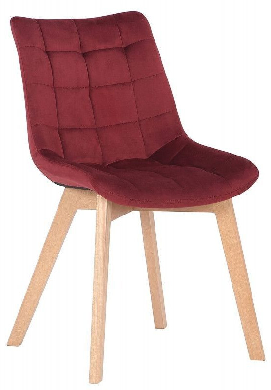 CLP Dining room chair Passaic velvet - red