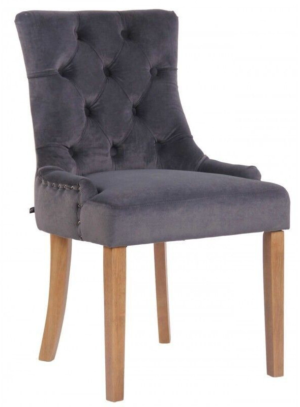 CLP Dining room chair Aberdeen velvet antique light - dark gray