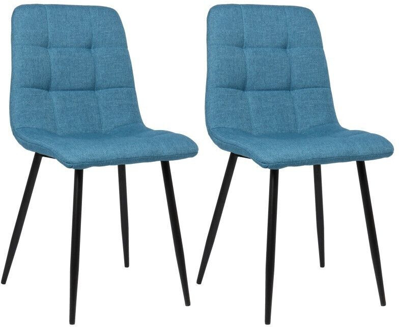CLP Set of 2 dining chairs Tilde fabric - blue