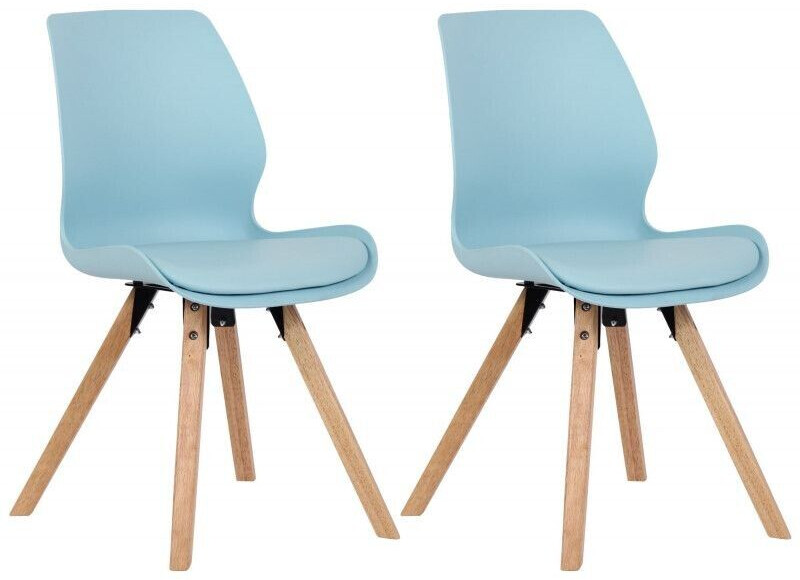 CLP Set of 2 chairs Luna plastic - blue