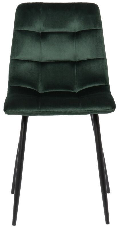CLP Set of 4 dining room chairs Tilde velvet - green