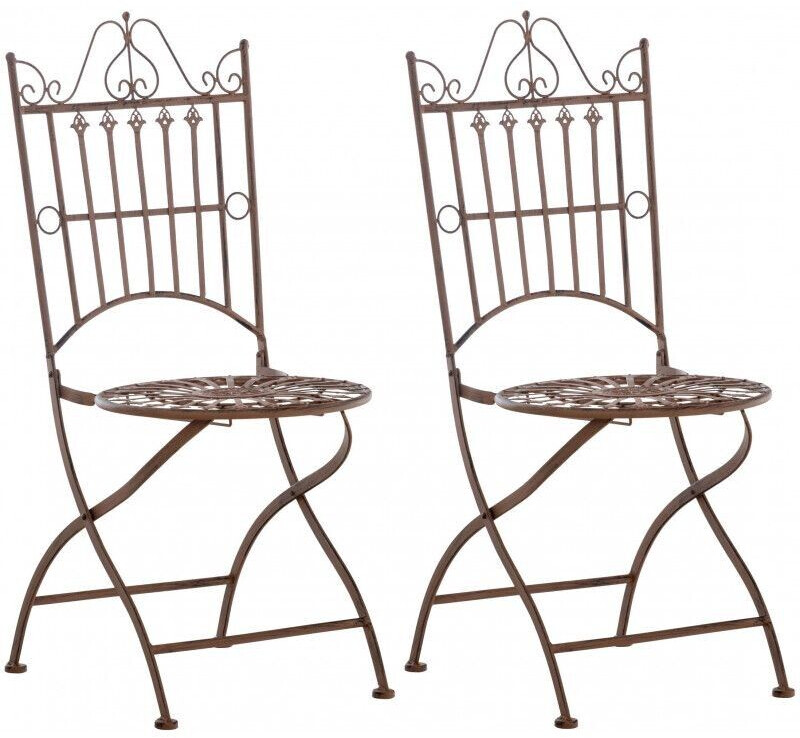 CLP Set of 2 chairs Sadao - antique brown