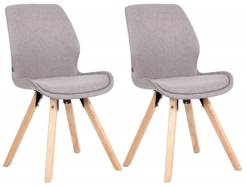 CLP Set of 2 chairs Luna fabric - gray