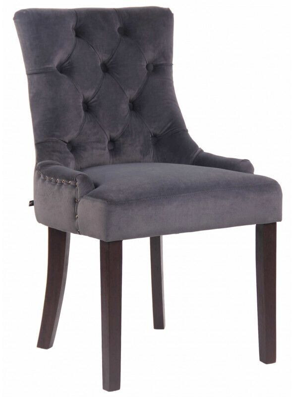 CLP Dining room chair Aberdeen velvet antique - dark gray