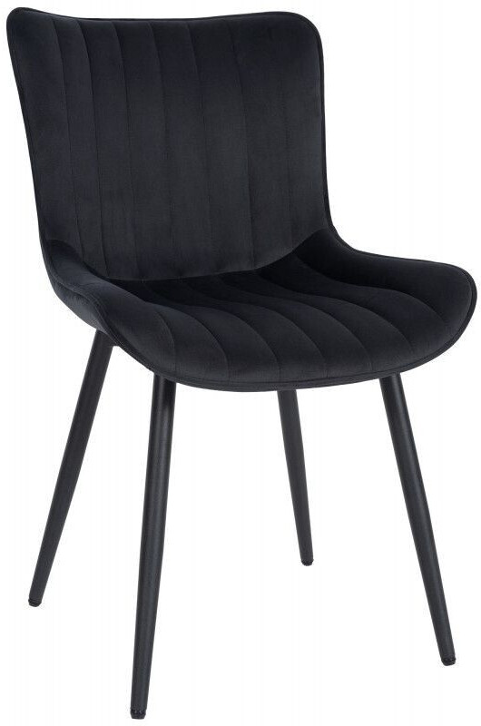 CLP Chair Largo velvet - black