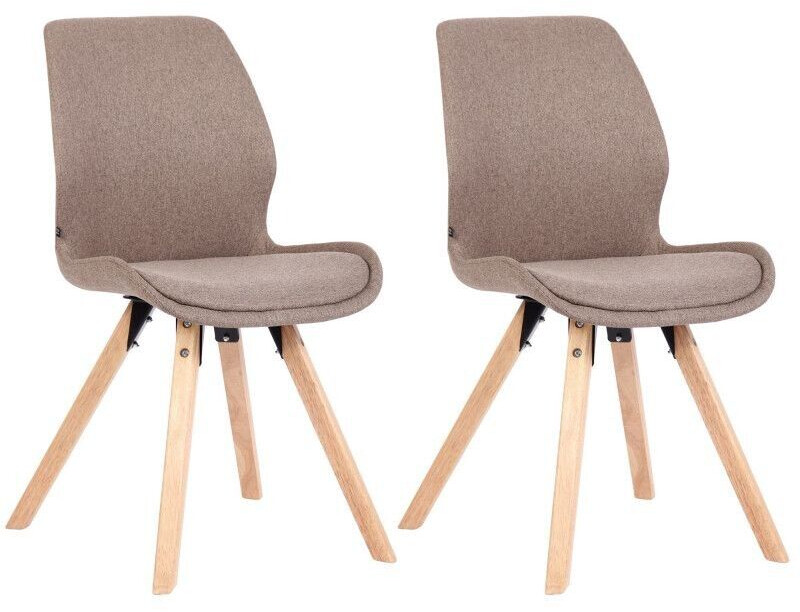 CLP Set of 2 chairs Luna fabric - taupe