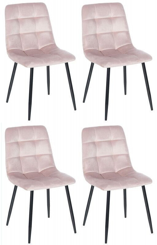 CLP Set of 4 dining chairs Antibes - pink