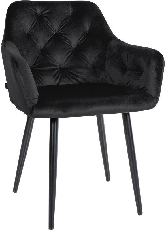 CLP Stanley velvet dining chair - black
