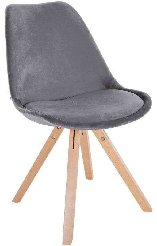 CLP Chair Sofia Velvet Square - gray