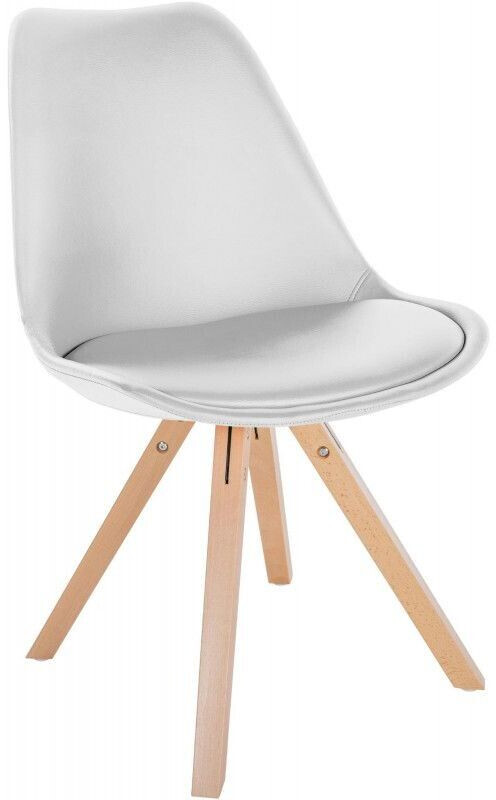 CLP Chair Sofia faux leather Square - white
