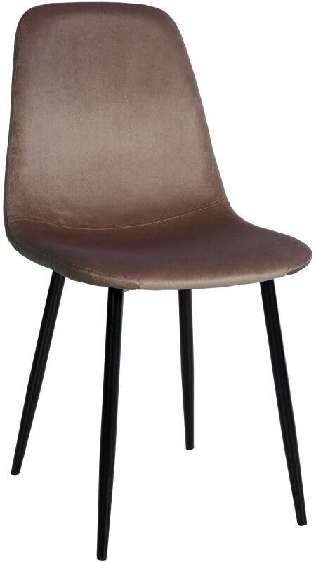 CLP Napier velvet dining chair - brown