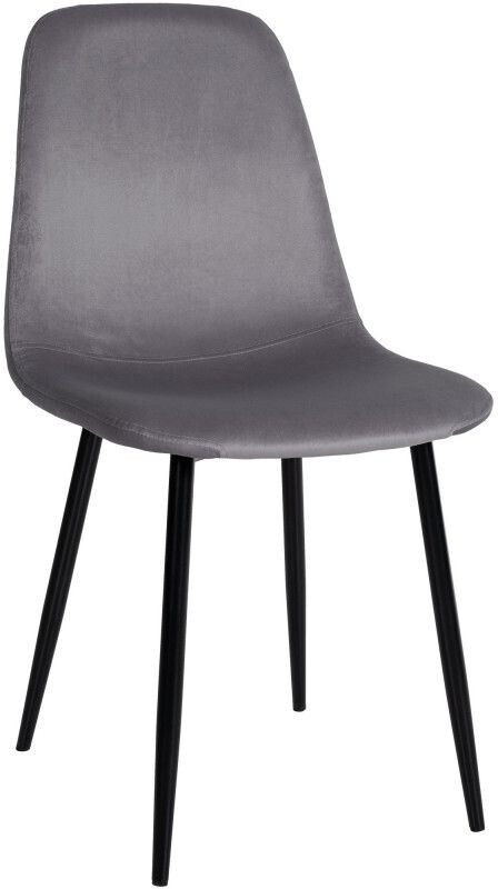 CLP Napier velvet dining chair - dark gray