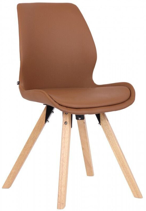 CLP Chair Luna imitation leather - light brown