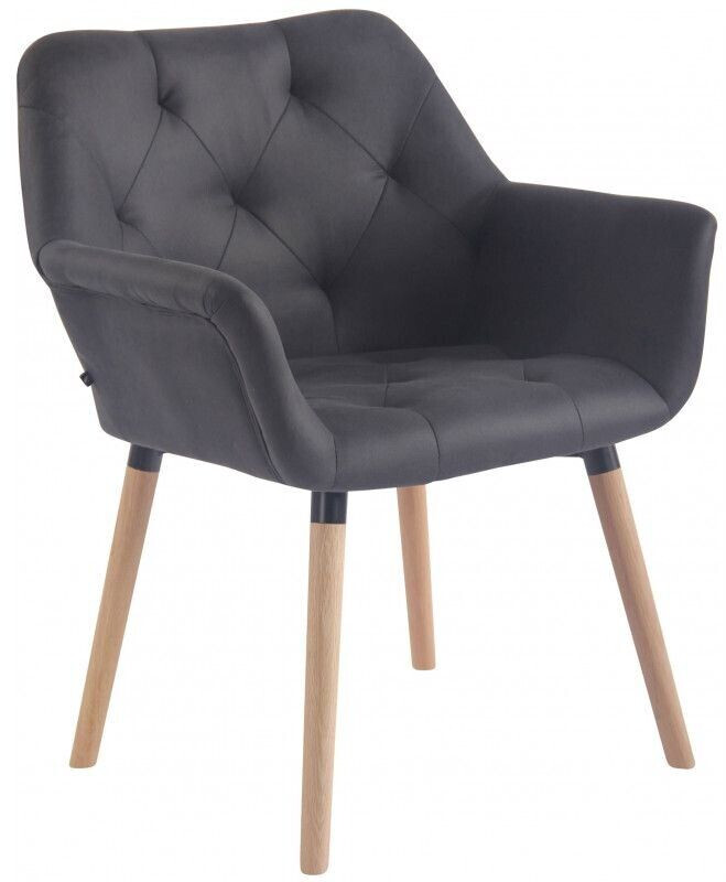 CLP Dining room chair Cassidy vintage faux leather natural - black