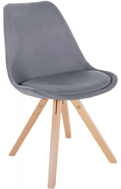 CLP Chair Sofia fabric Square - light gray
