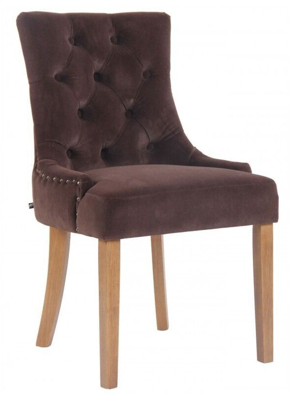 CLP Dining room chair Aberdeen velvet antique-light - brown