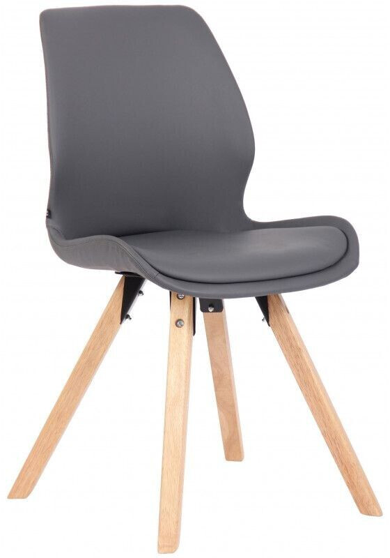 CLP Chair Luna imitation leather - gray