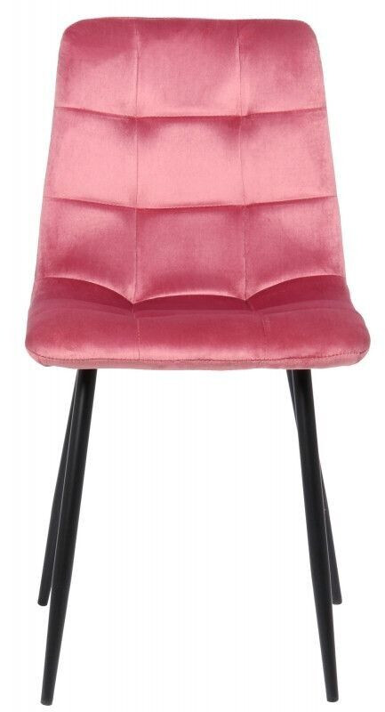 CLP Set of 4 dining room chairs Tilde velvet - pink