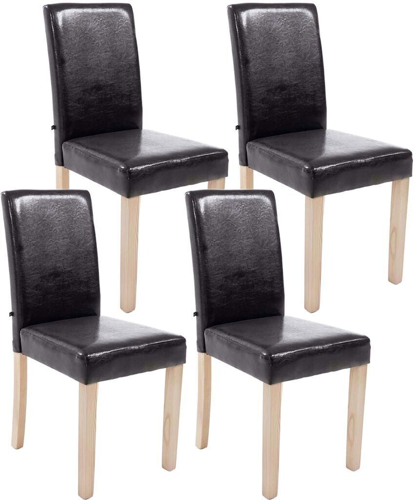 CLP Set of 4 dining chairs Ina natura - brown