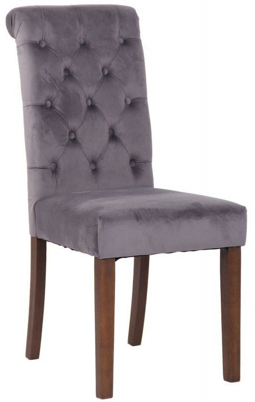 CLP Dining room chair Lisburn velvet - dark gray