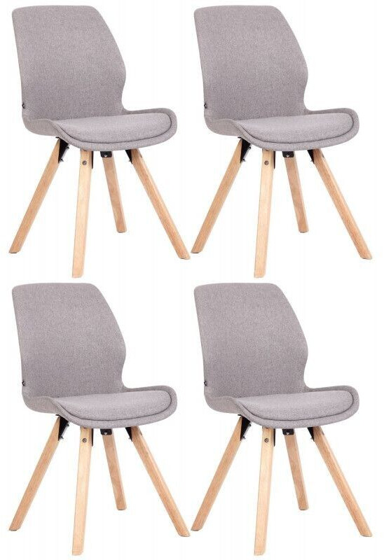 CLP Set of 4 chairs Luna fabric - gray