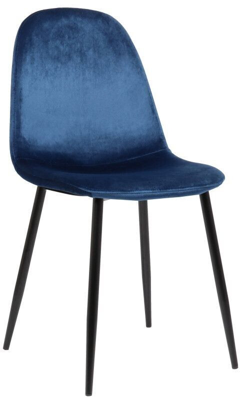 CLP Napier velvet dining chair - blue