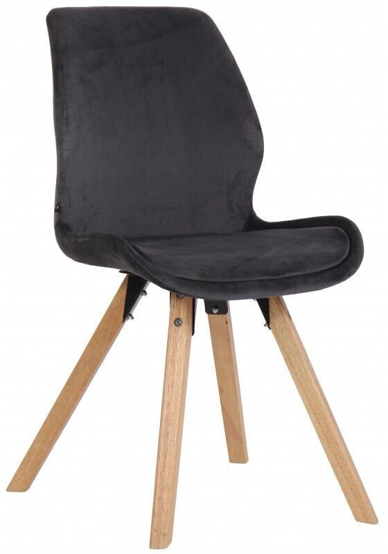 CLP Chair Luna velvet - dark gray