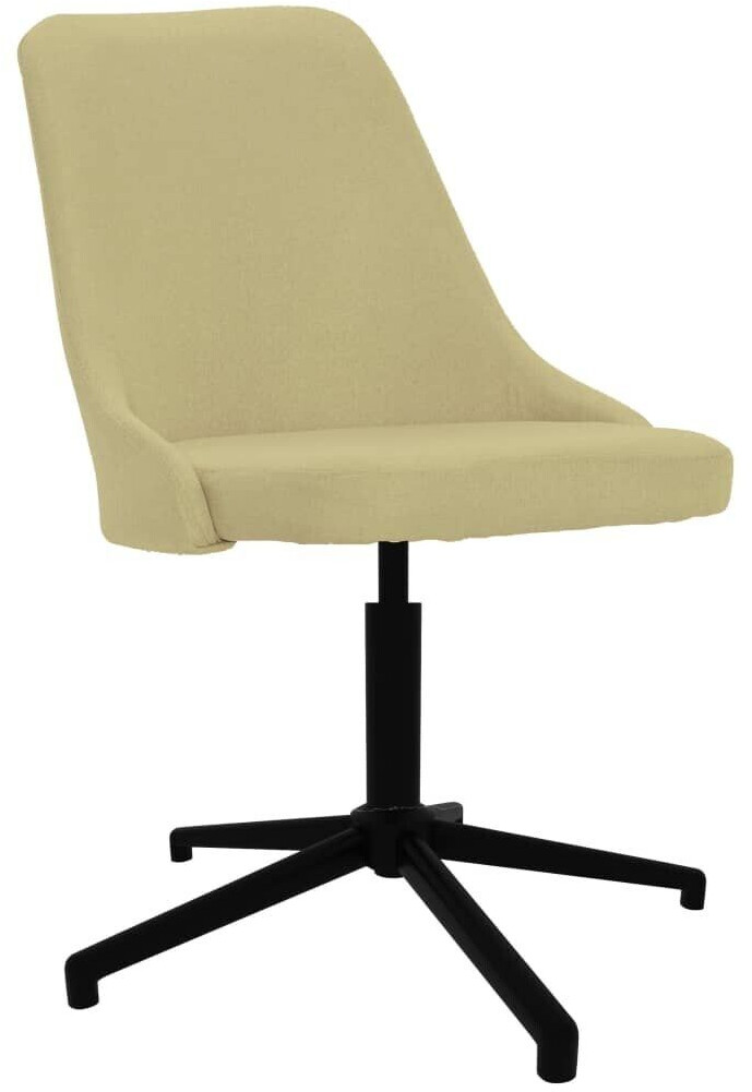 vidaXL Dining room chair swivel green fabric