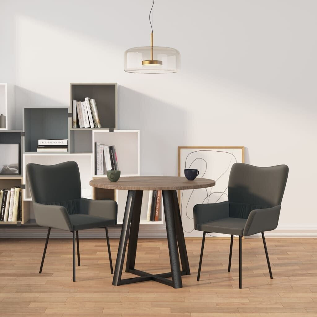 vidaXL Dining room chairs 2 pcs. Dark gray velvet