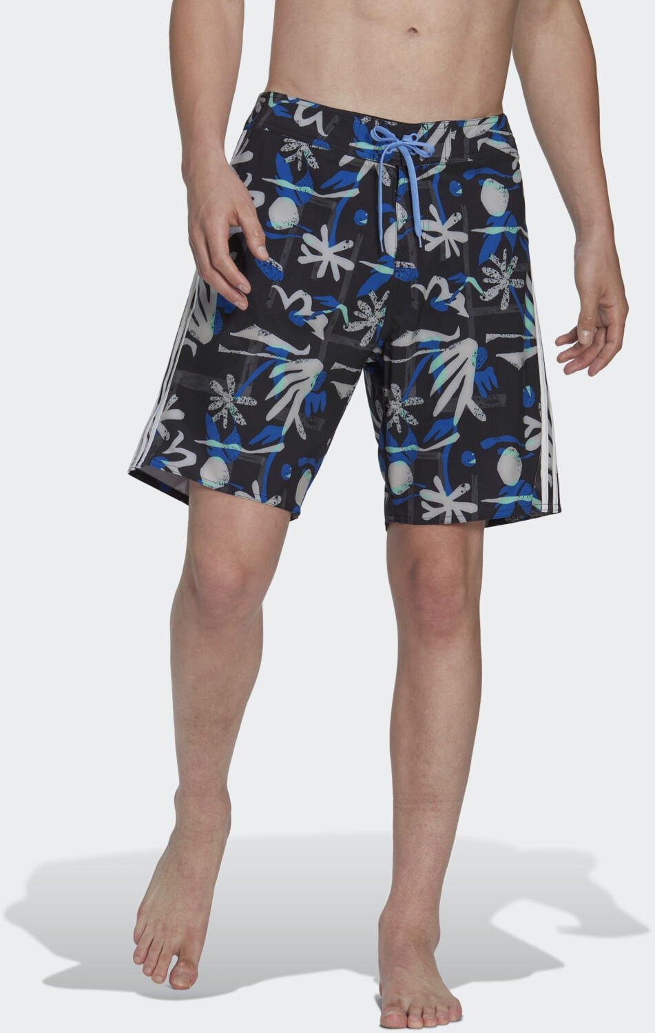 Adidas Seasonal Floral Beach Tech Shorts 29 black/blue fusion (HT2134)