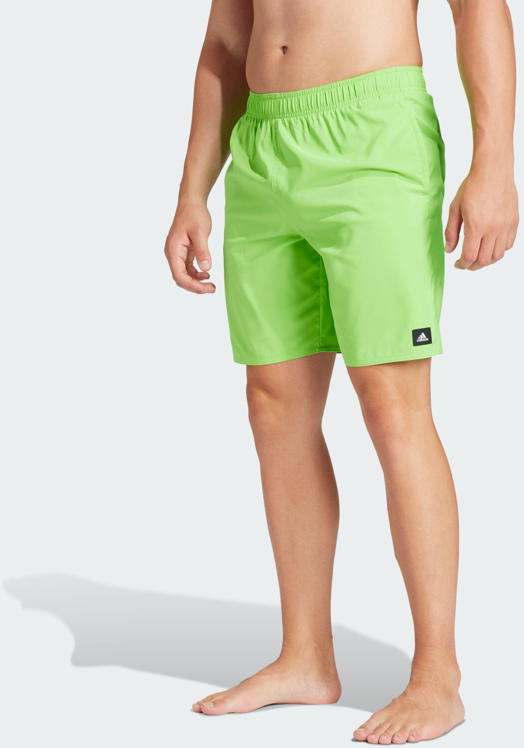 Adidas Solid Clx Classic-Length Swim Shorts lucid lime/white (IR6217)