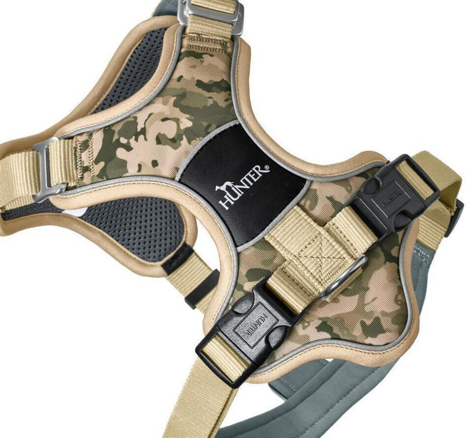 HUNTER Harnais pour chien Camouflage beige XS 1.5cm HUNTER Harnais pour chien Camouflage beige XS 1.5cm