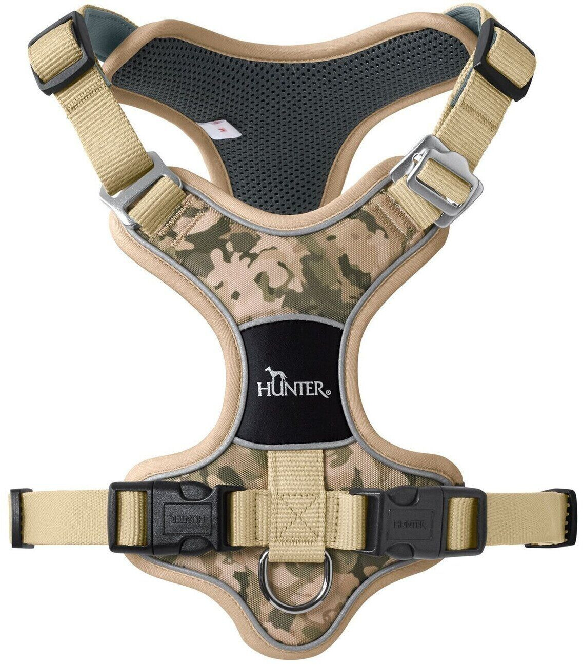 HUNTER Harnais pour chien Camouflage beige XS 1.5cm HUNTER Harnais pour chien Camouflage beige XS 1.5cm