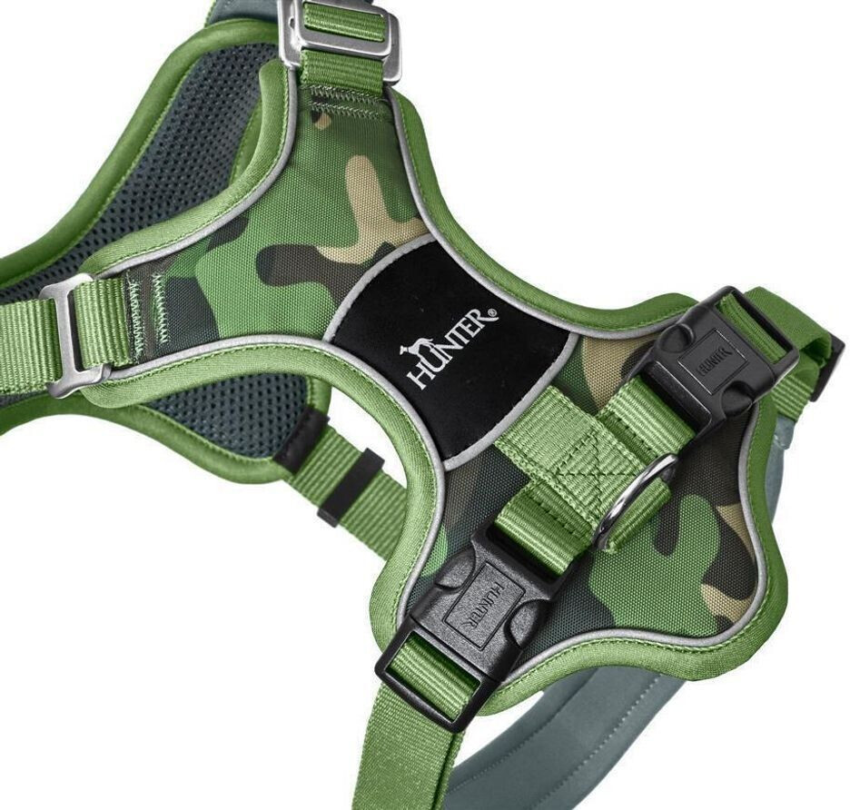 HUNTER Harnais pour chien camouflage green S-M 2.0cm HUNTER Harnais pour chien camouflage green S-M 2.0cm
