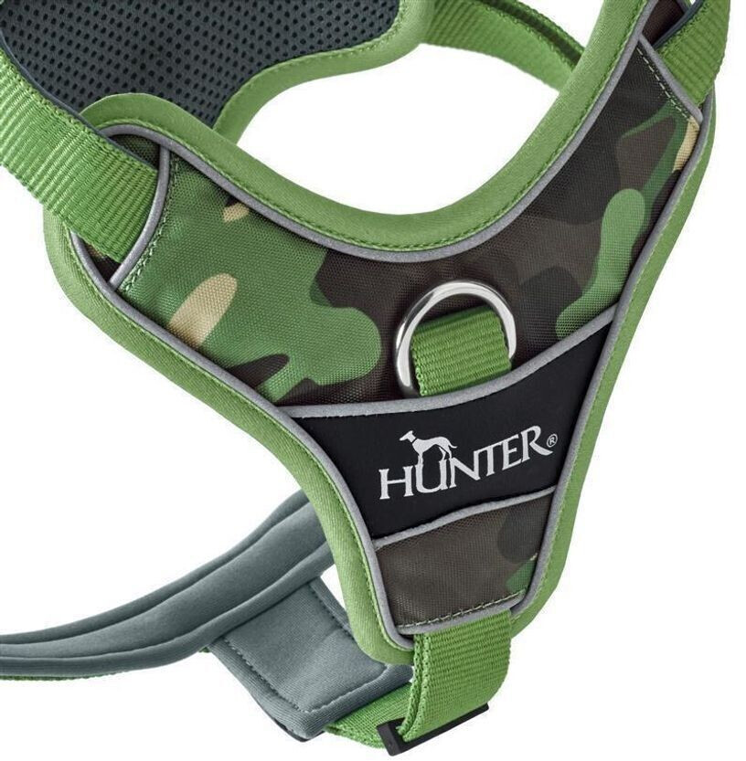 HUNTER Harnais pour chien camouflage green S-M 2.0cm HUNTER Harnais pour chien camouflage green S-M 2.0cm