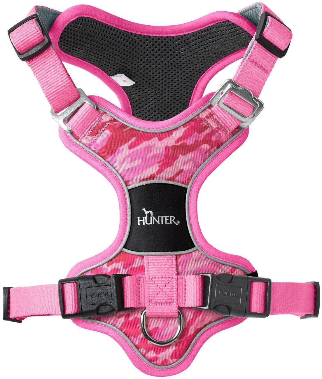 HUNTER Harnais pour chien camouflage pink M 2.0cm HUNTER Harnais pour chien camouflage pink M 2.0cm