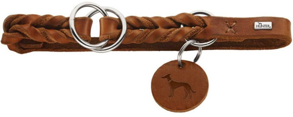 HUNTER Collier pour chien cognac 50cm 1.8cm HUNTER Collier pour chien cognac 50cm 1.8cm