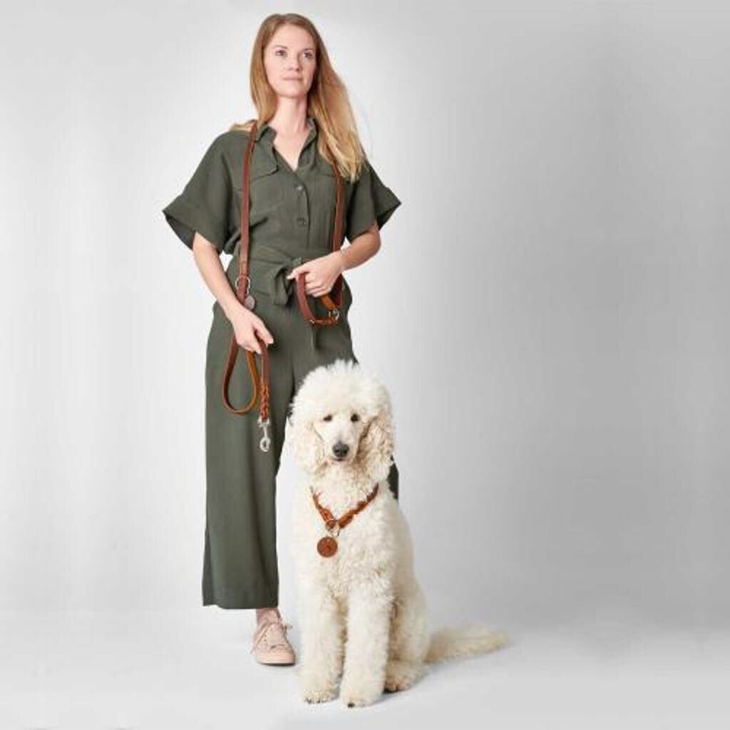 HUNTER Collier pour chien cognac 50cm 1.8cm HUNTER Collier pour chien cognac 50cm 1.8cm